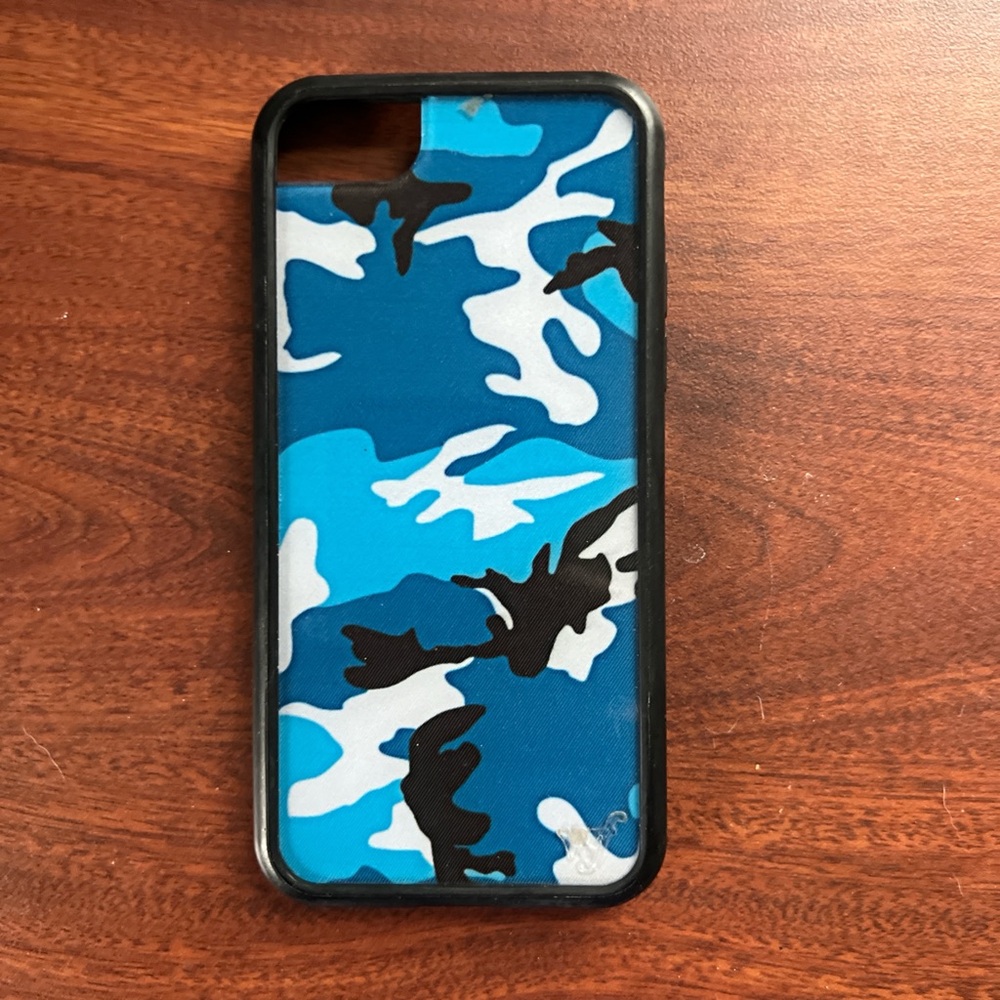 Wildflower iPhone 7 Blue Camo Phone Case